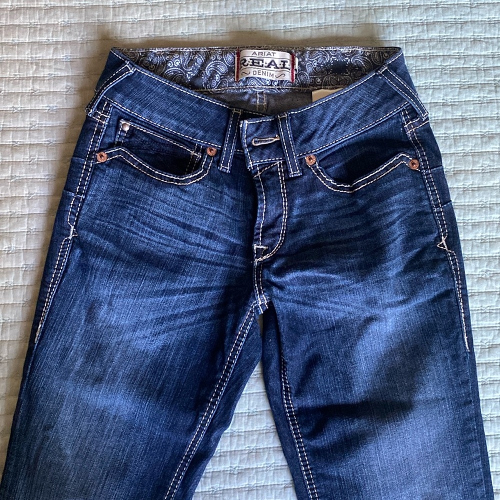 Ariat Women's Straight Leg Jeans - Dark Blue
